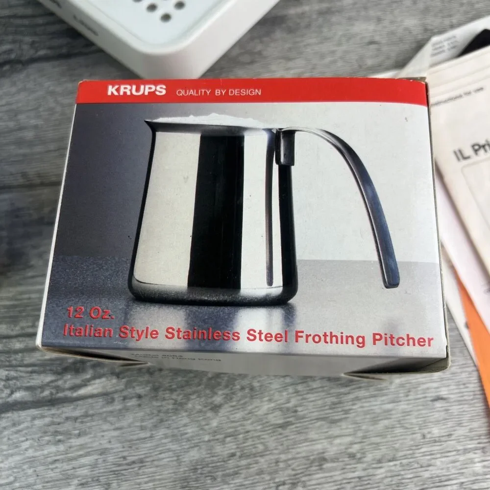 Krups IL Primo 972/A Cappuccino Espresso Latte White Pitcher Cup Works